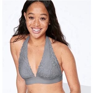 PINK Victoria's Secret Bralette - Silver/Gray L